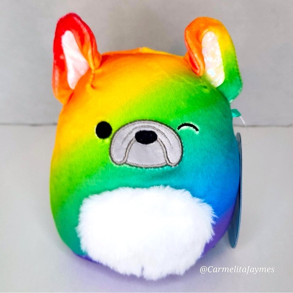 RHETT 🌈🐶 Retail Excluusive Rainbow Pride French Bulldog 2025 Squishmallow NWT - Picture 1 of 8